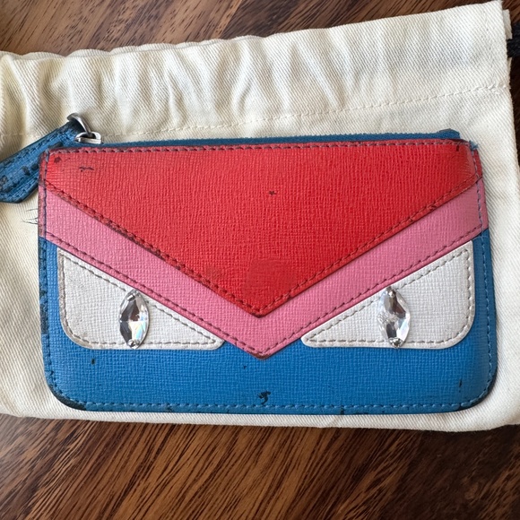 Rare Fendi Crystal Eye Monster Wallet - Picture 2 of 7
